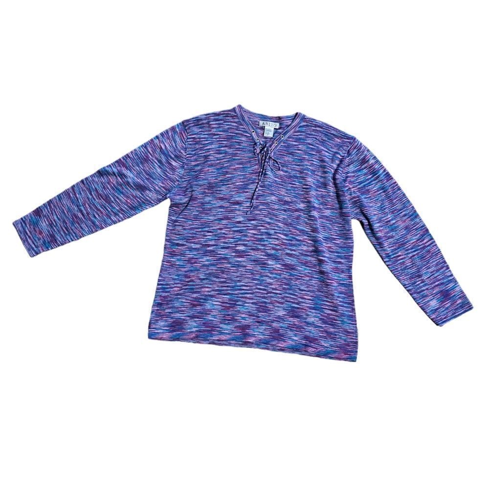 ‎Women's ABITO Acrylic Lightweight Sweater XL